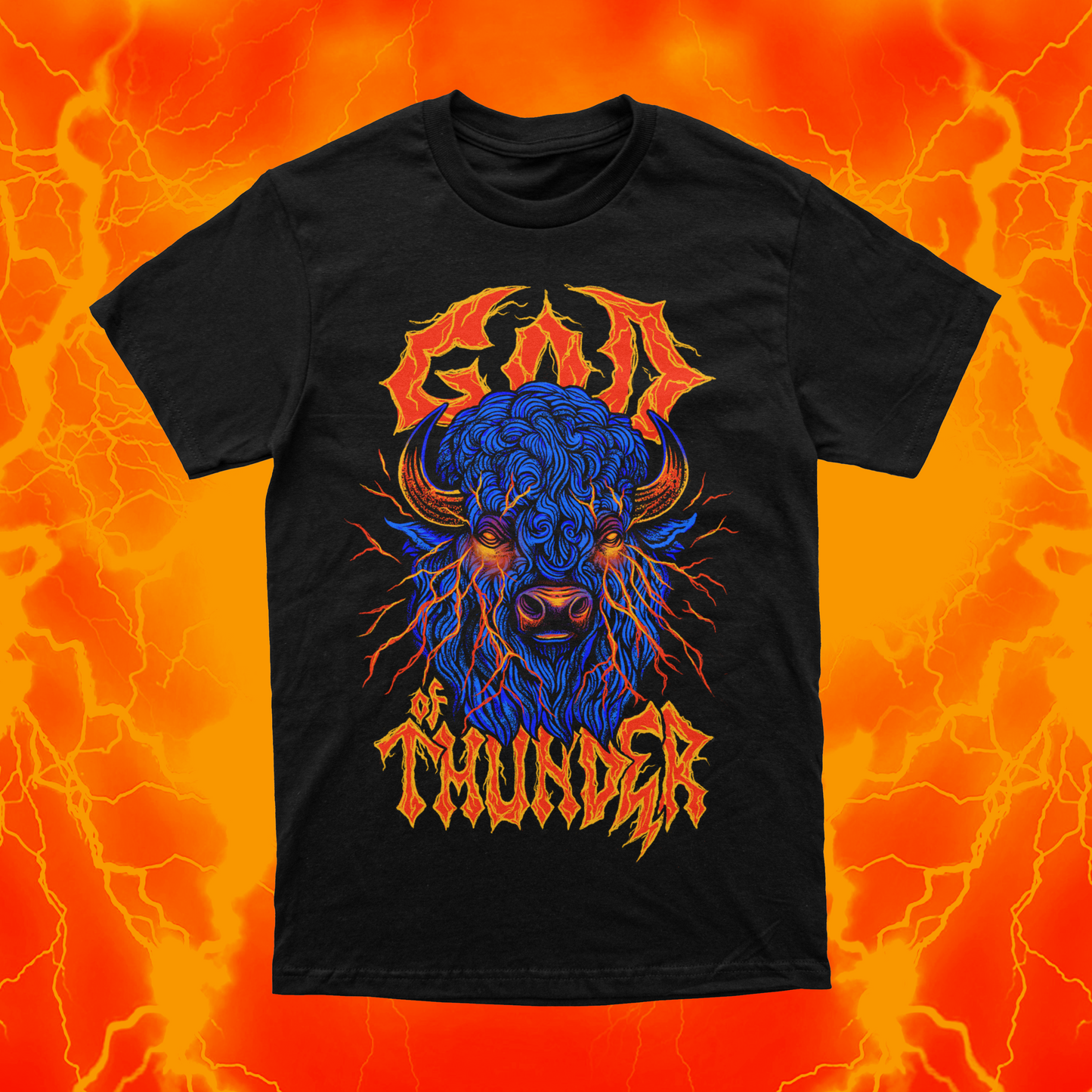 God of Thunder | Black T-Shirt | OKC Basketball
