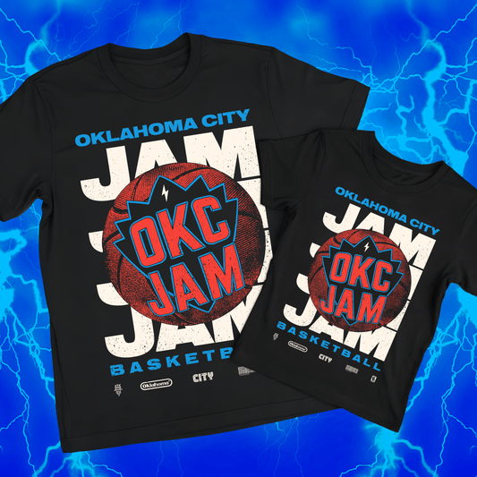 OKC JAM | Black T-Shirt | OKC Basketball