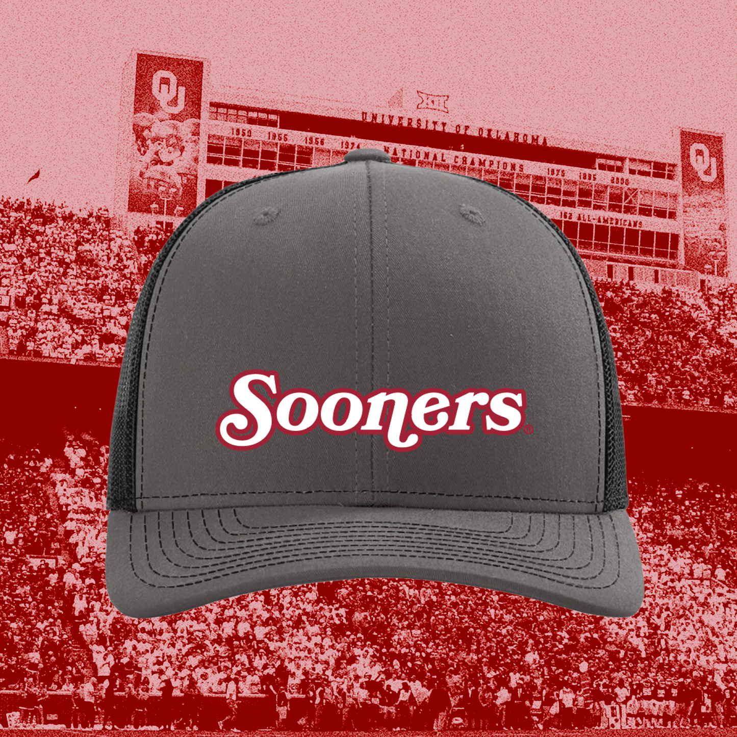 Sooners Script Trucker Hat