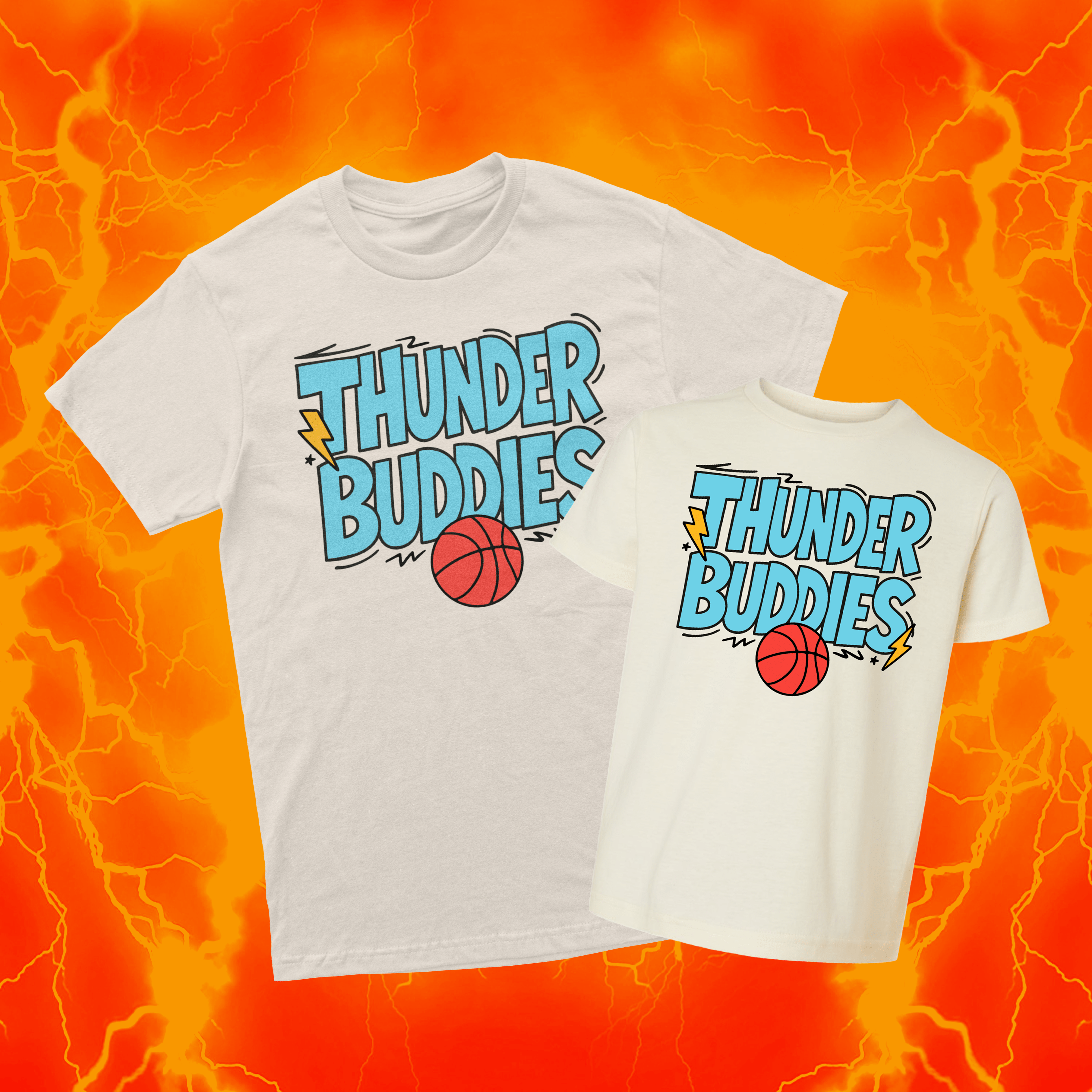 ミュージシャン CDL Mini Basket / 2025 Limited Tee Thunder Buddies | Ivory T Shirt | OKC Basketball – Oklahoma Shirt