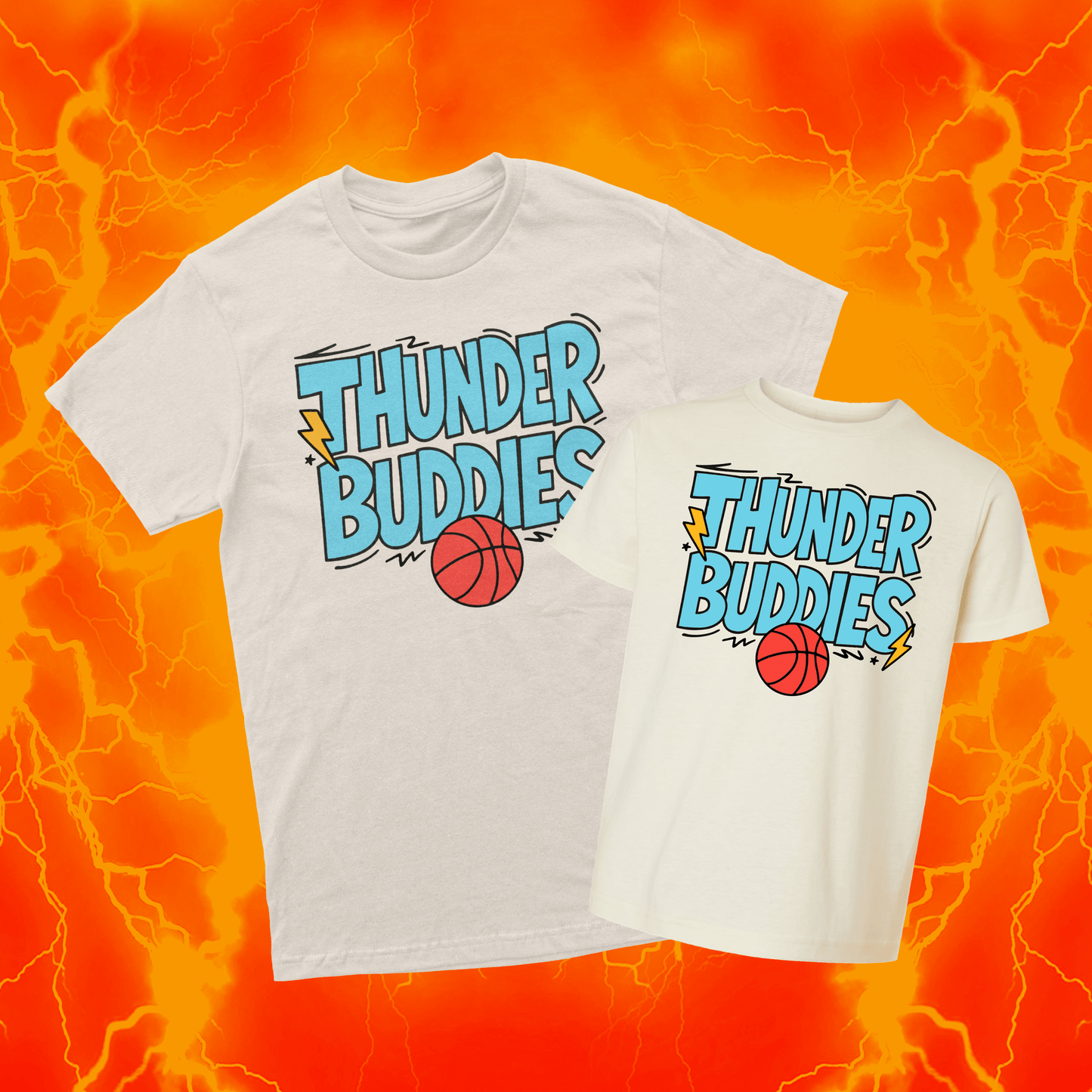 Thunder Buddies | Ivory T Shirt | OKC Basketball