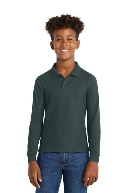 Harding Charter Prep - Performance Youth Long Sleeve Polos (various colors)