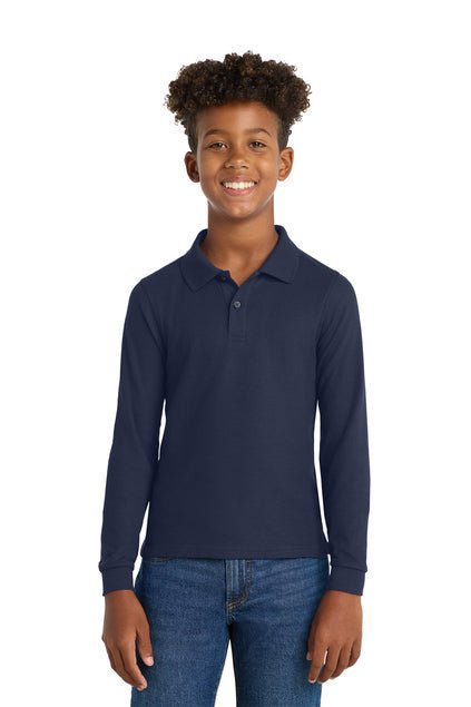 Harding Charter Prep - Performance Youth Long Sleeve Polos (various colors)