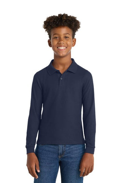 Harding Charter Prep - Performance Youth Long Sleeve Polos (various colors)