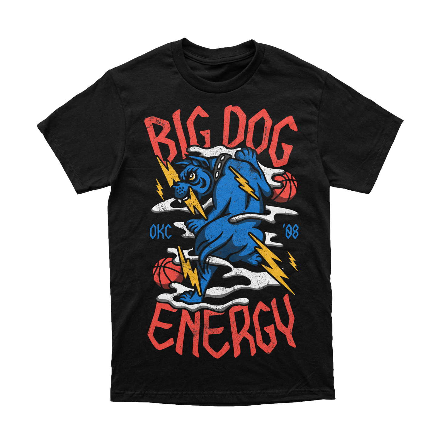 BIG DOG ENERGY | Black T-Shirt | OKC Basketball