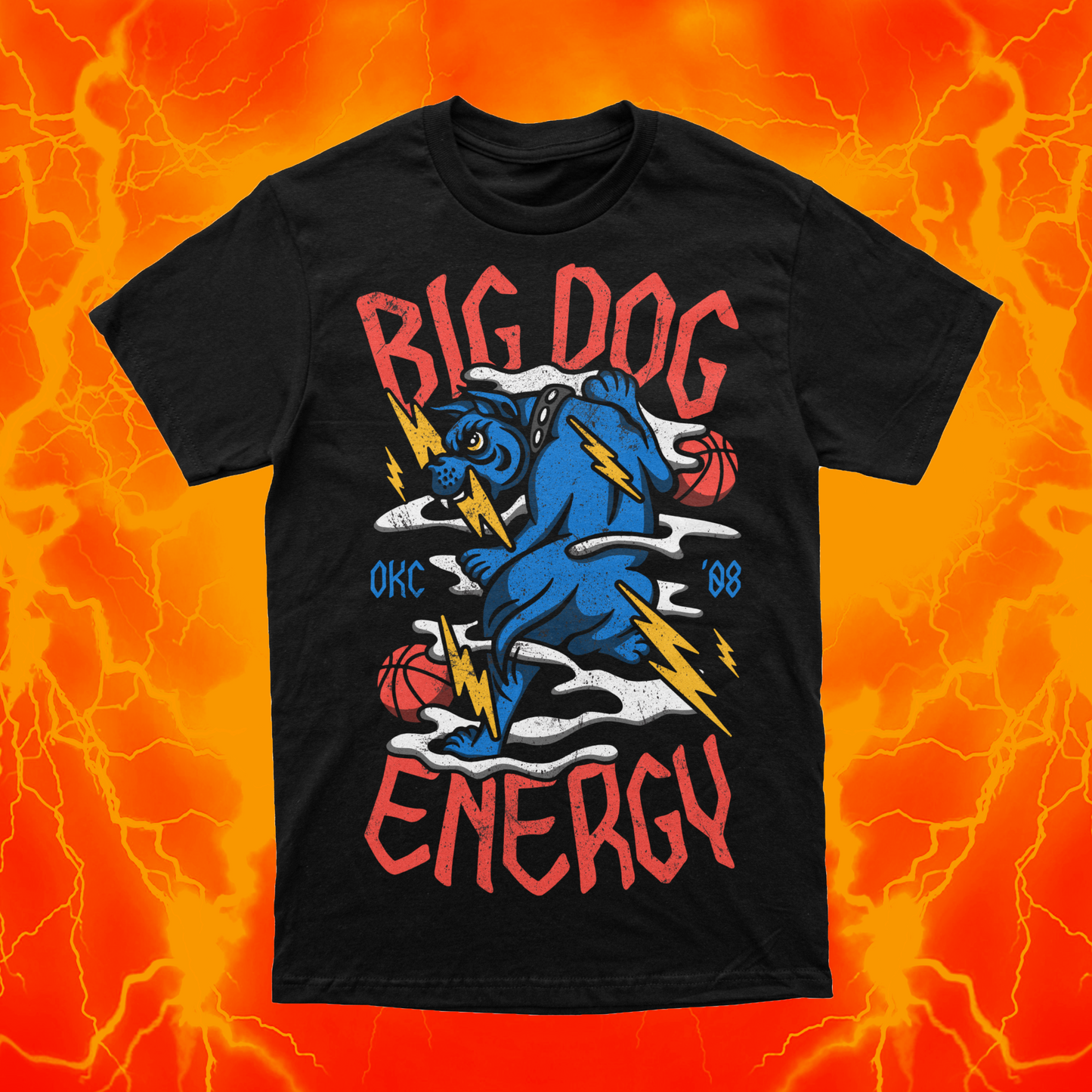 BIG DOG ENERGY | Black T-Shirt | OKC Basketball