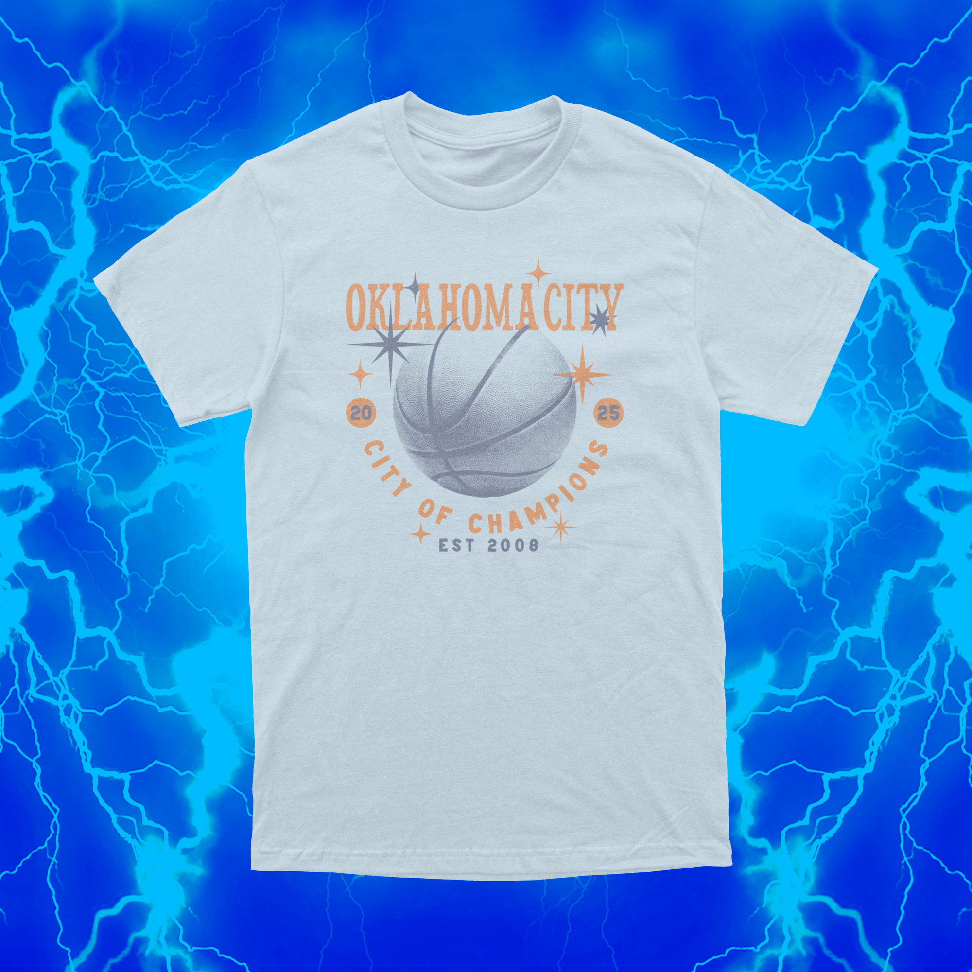 City of Champions | Blue T Shirt | OKC Basketball