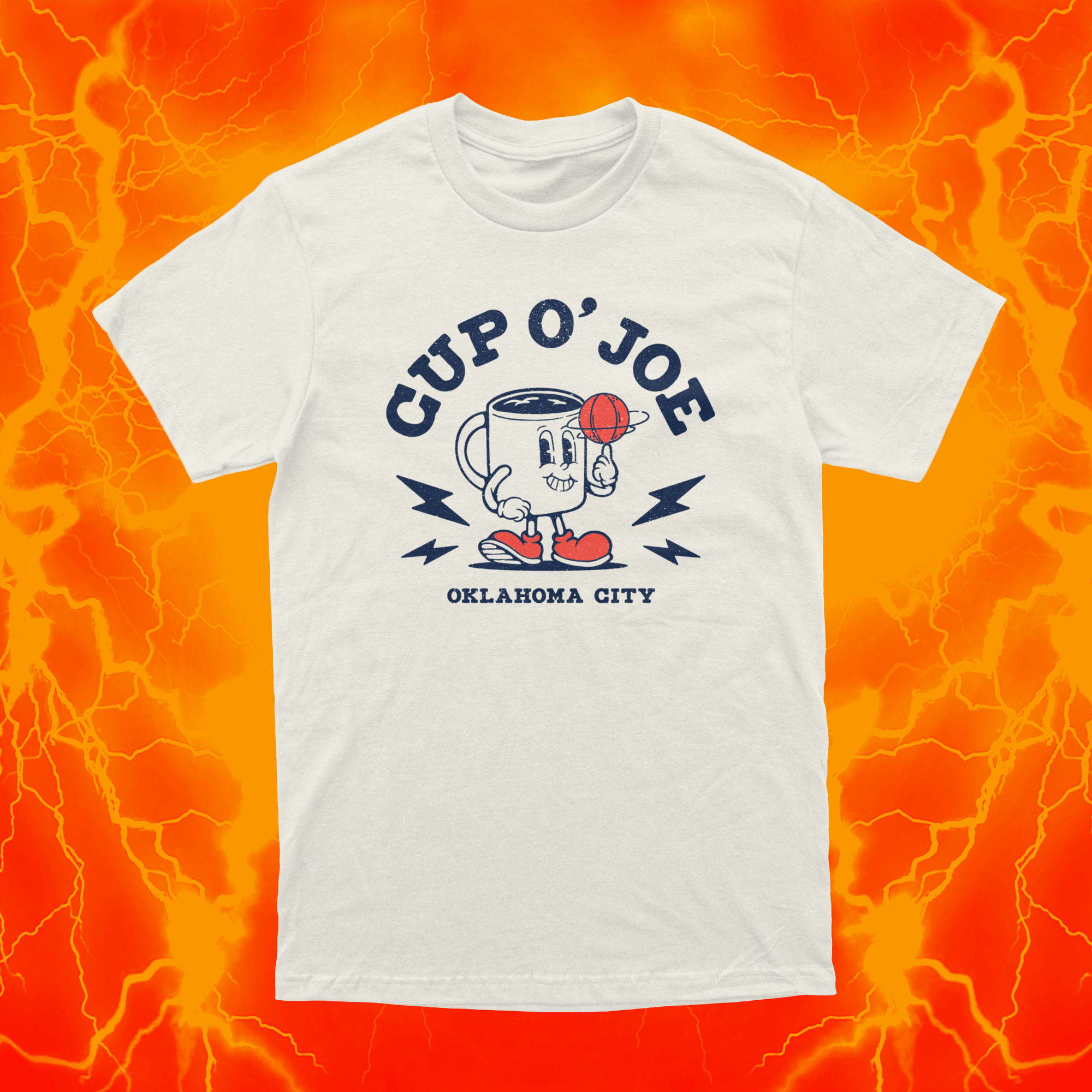 Cup O' Joe | Ivory T Shirt | OKC Basketball