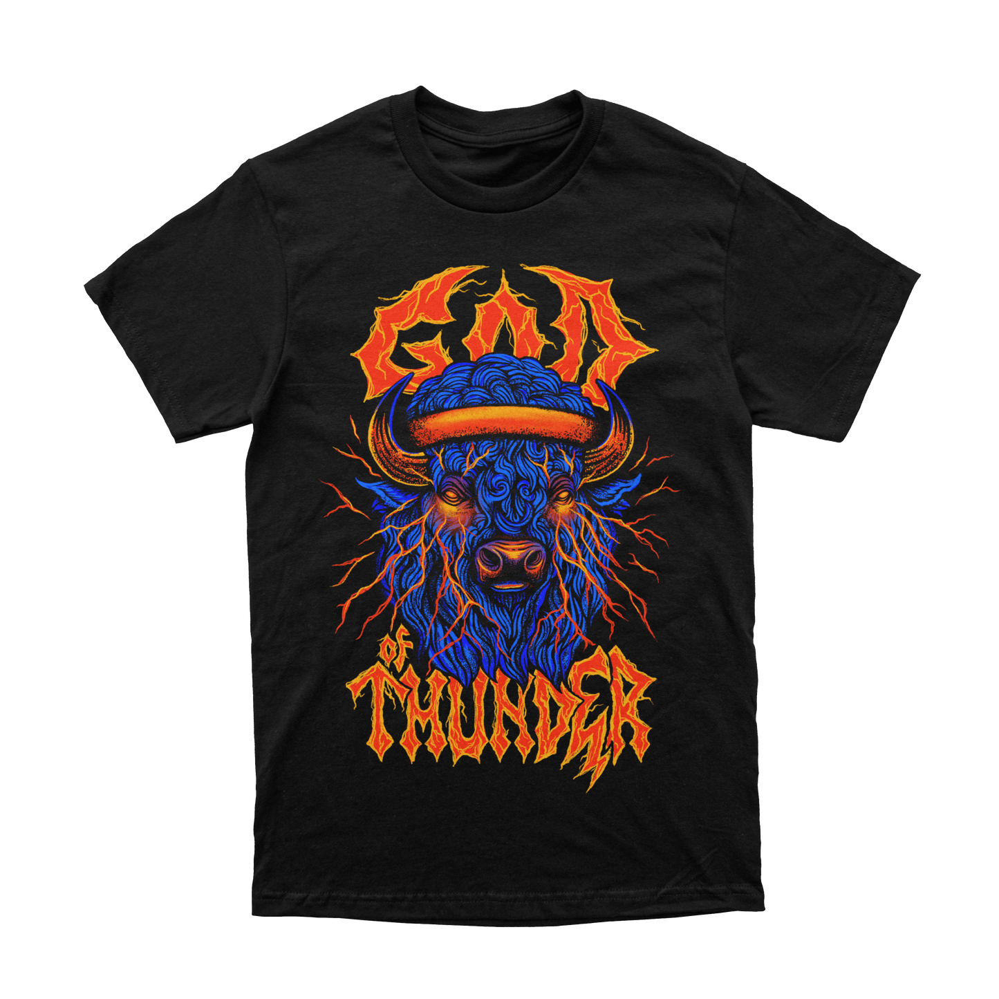 God of Thunder | Black T-Shirt | OKC Basketball