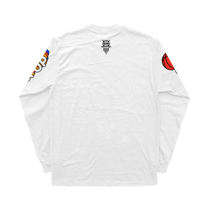 Retro OKC Basketball | White Longsleeve Shirt | OKC Basketball