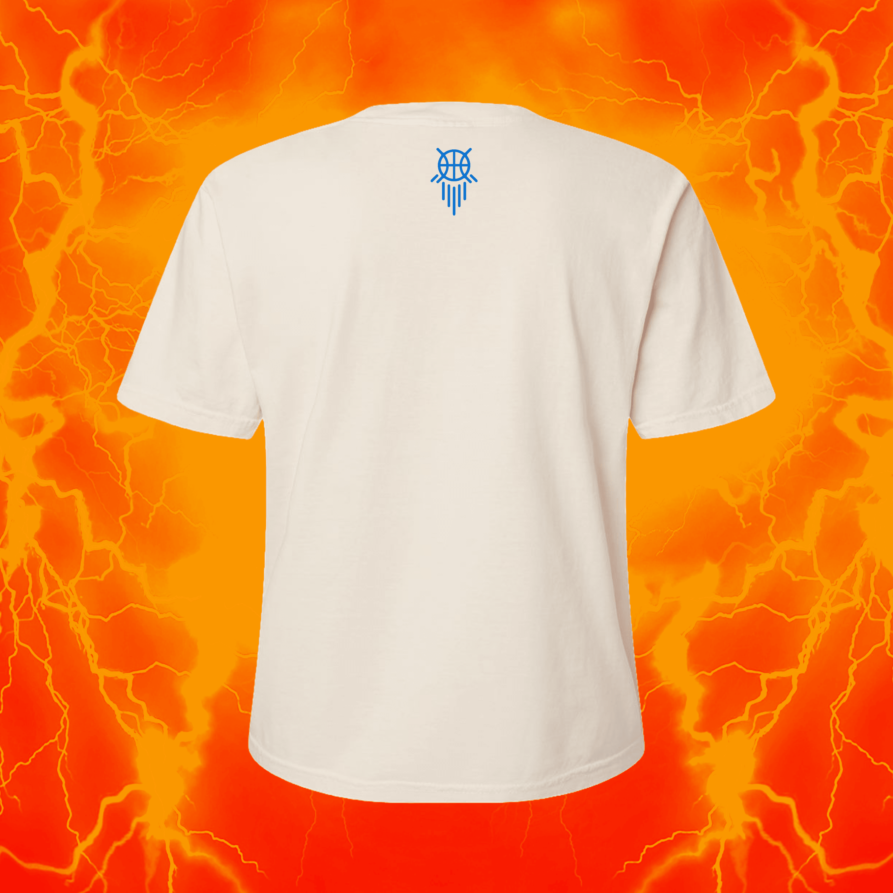OKC Groovy | Ivory & Black Crop T Shirt | OKC Basketball