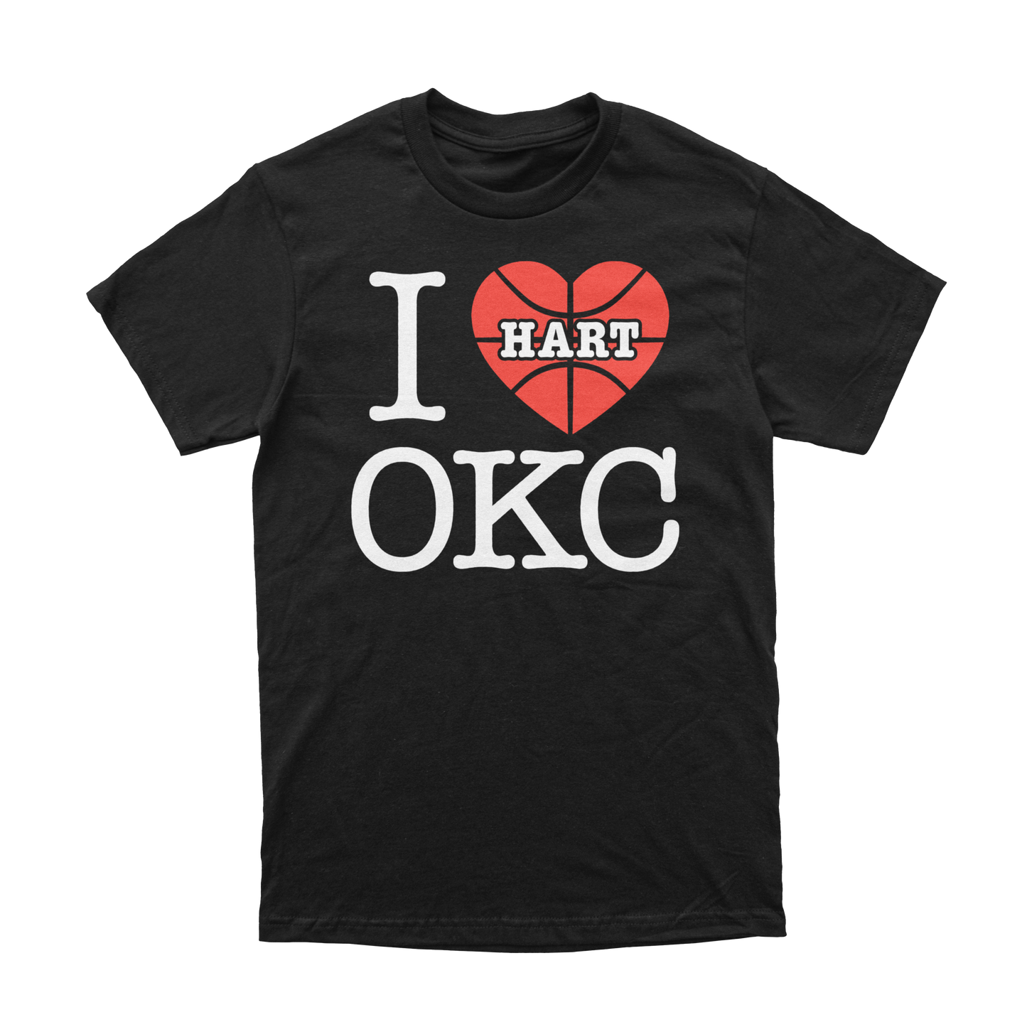 I HART OKC | Black T-Shirt | OKC Basketball