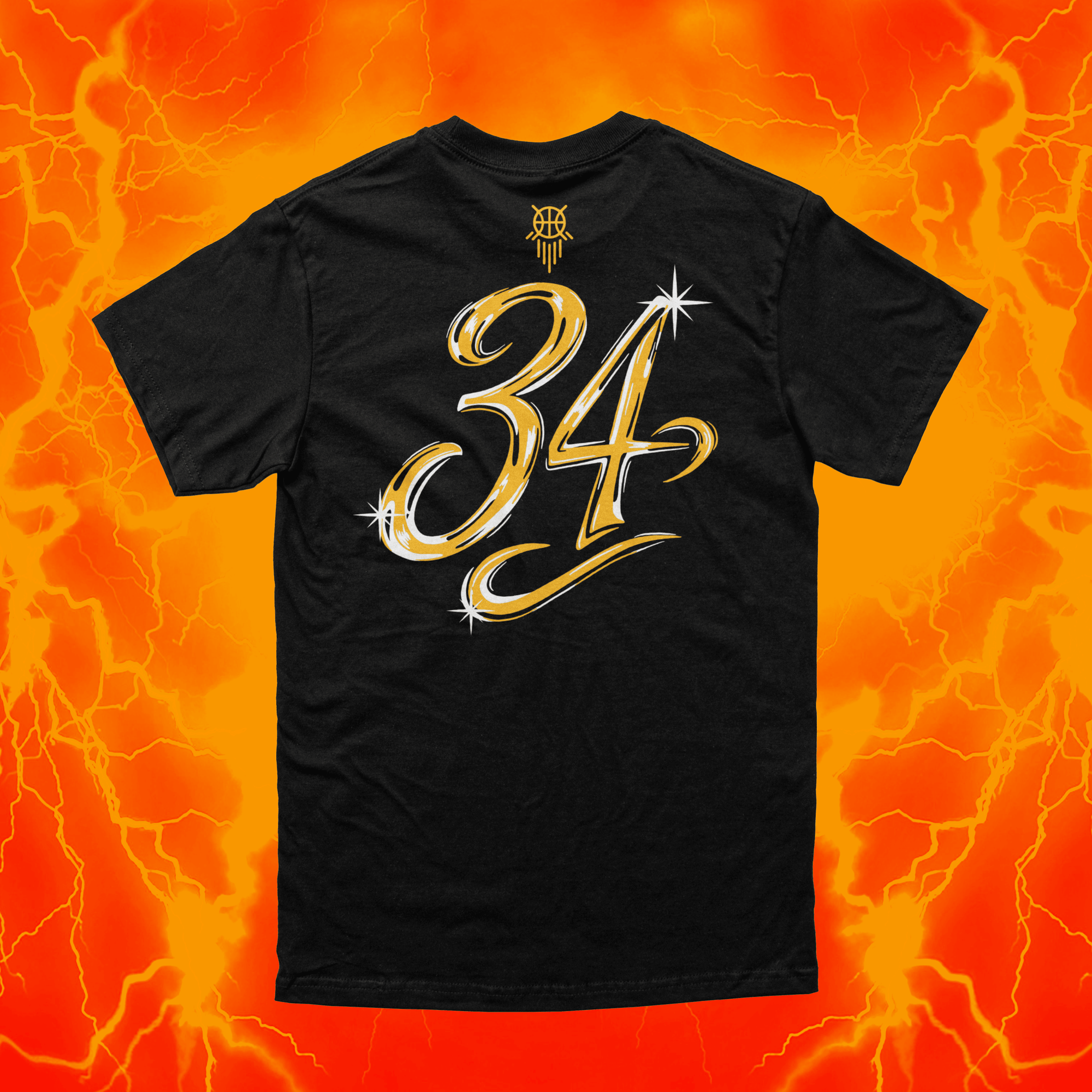 Gold Hustle | Black T Shirt | OKC Basketball
