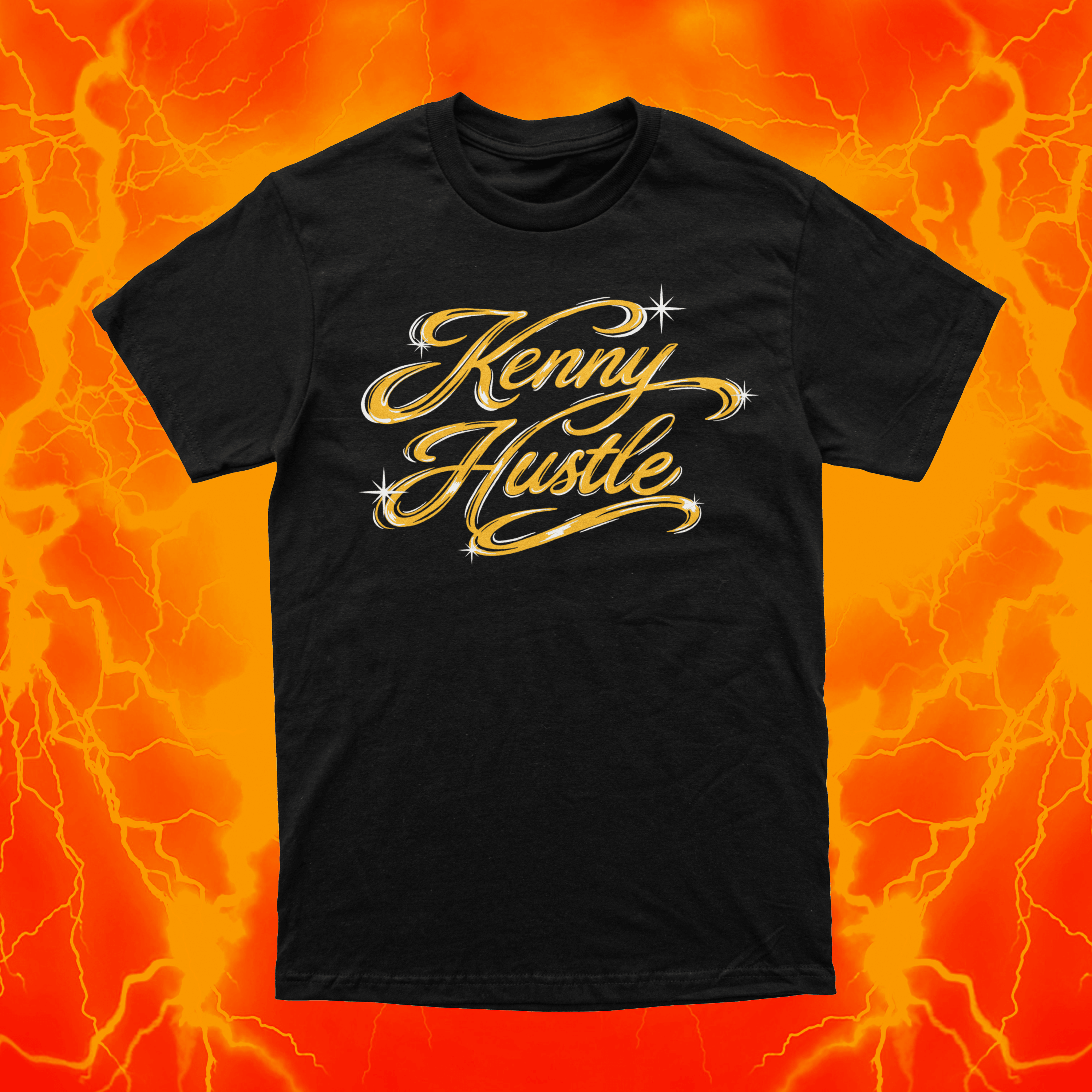Gold Hustle | Black T Shirt | OKC Basketball