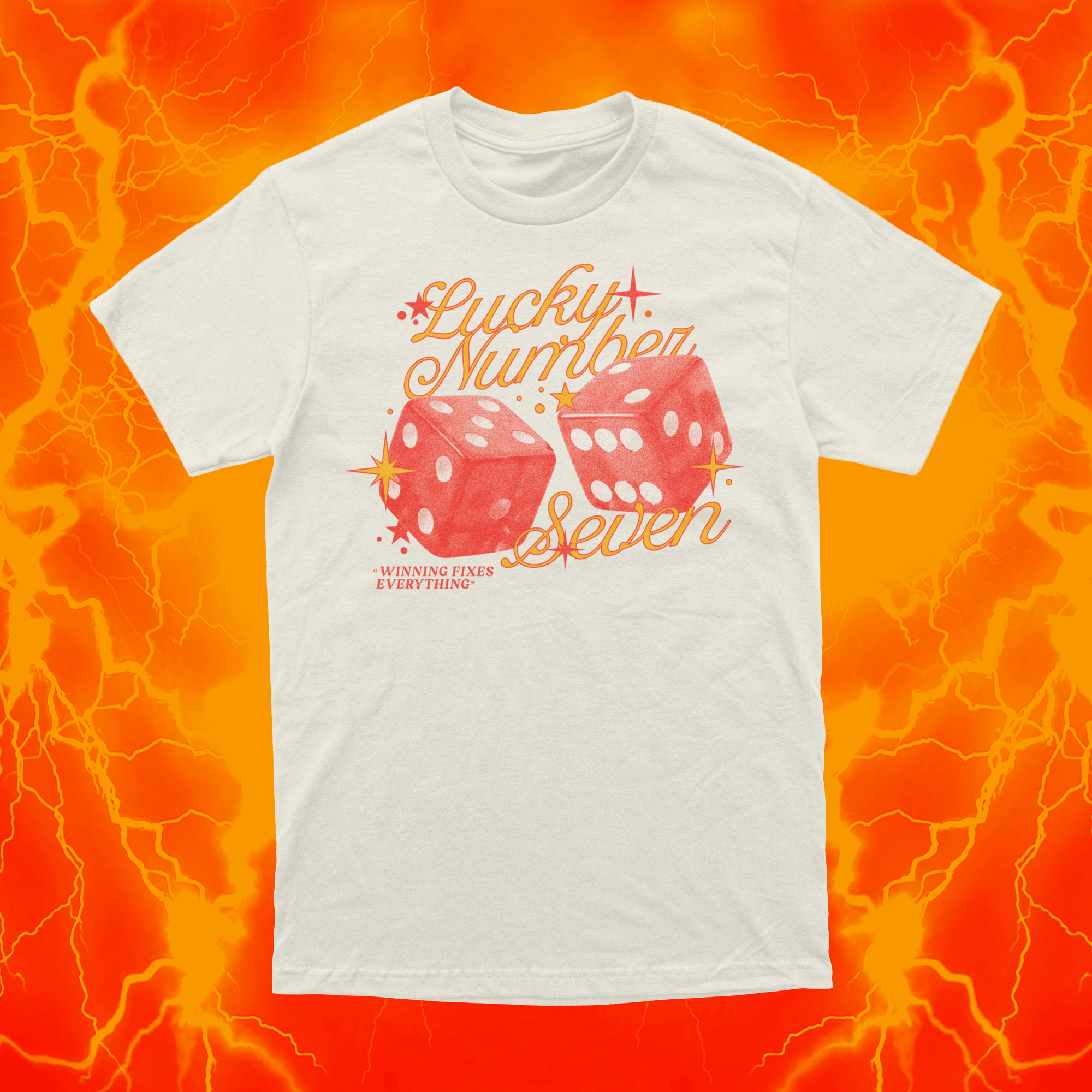 Lucky Sevens | Ivory T Shirt | OKC Basketball