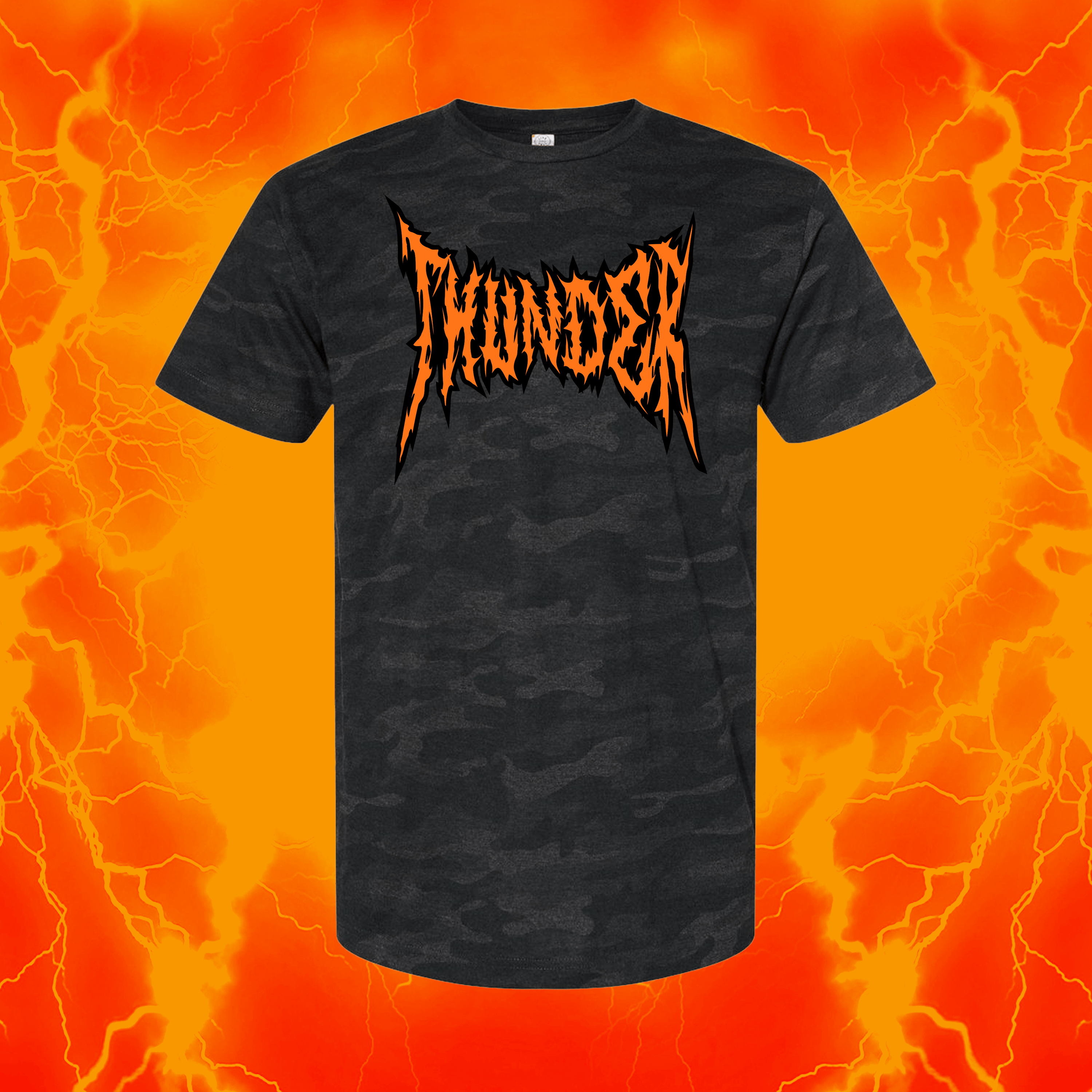 Camo Metal Thunder  | Storm Camo T Shirt | OKC Basketball