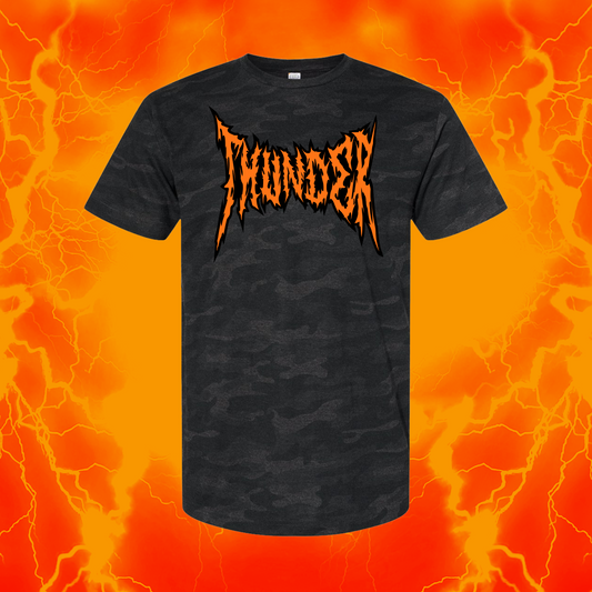 Camo Metal Thunder  | Storm Camo T Shirt | OKC Basketball