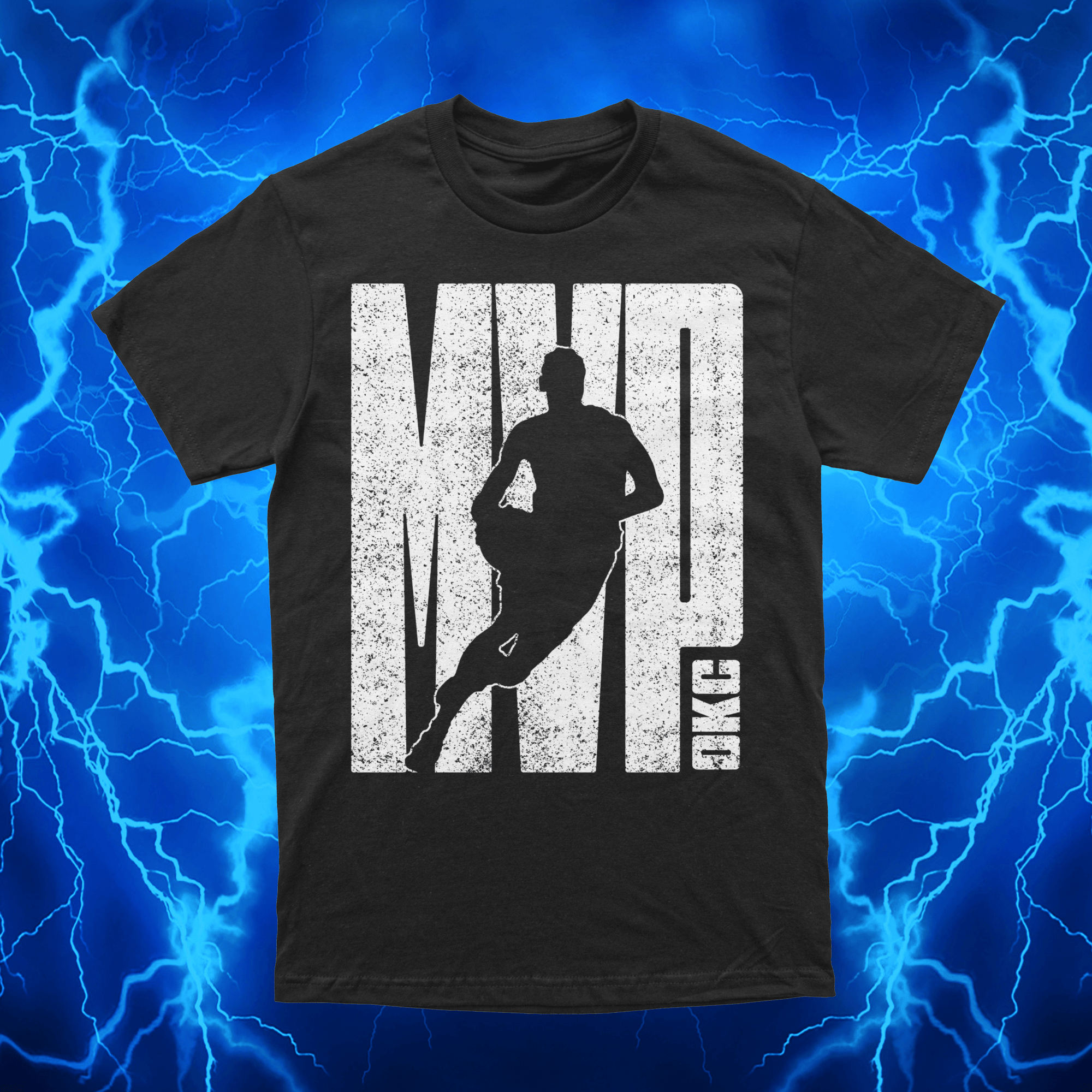 MVP OKC Vintage | Black T-Shirt | OKC Basketball