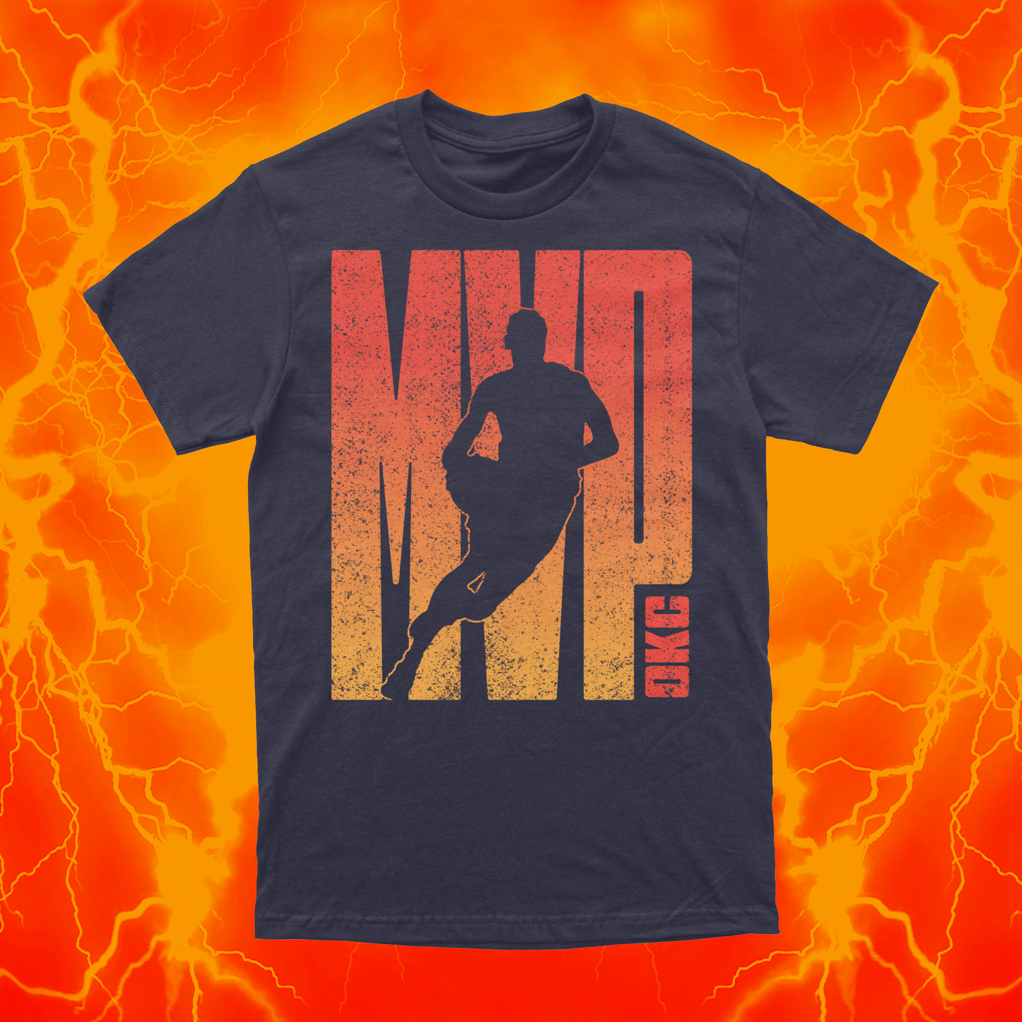 MVP OKC | Navy T-Shirt | OKC Basketball