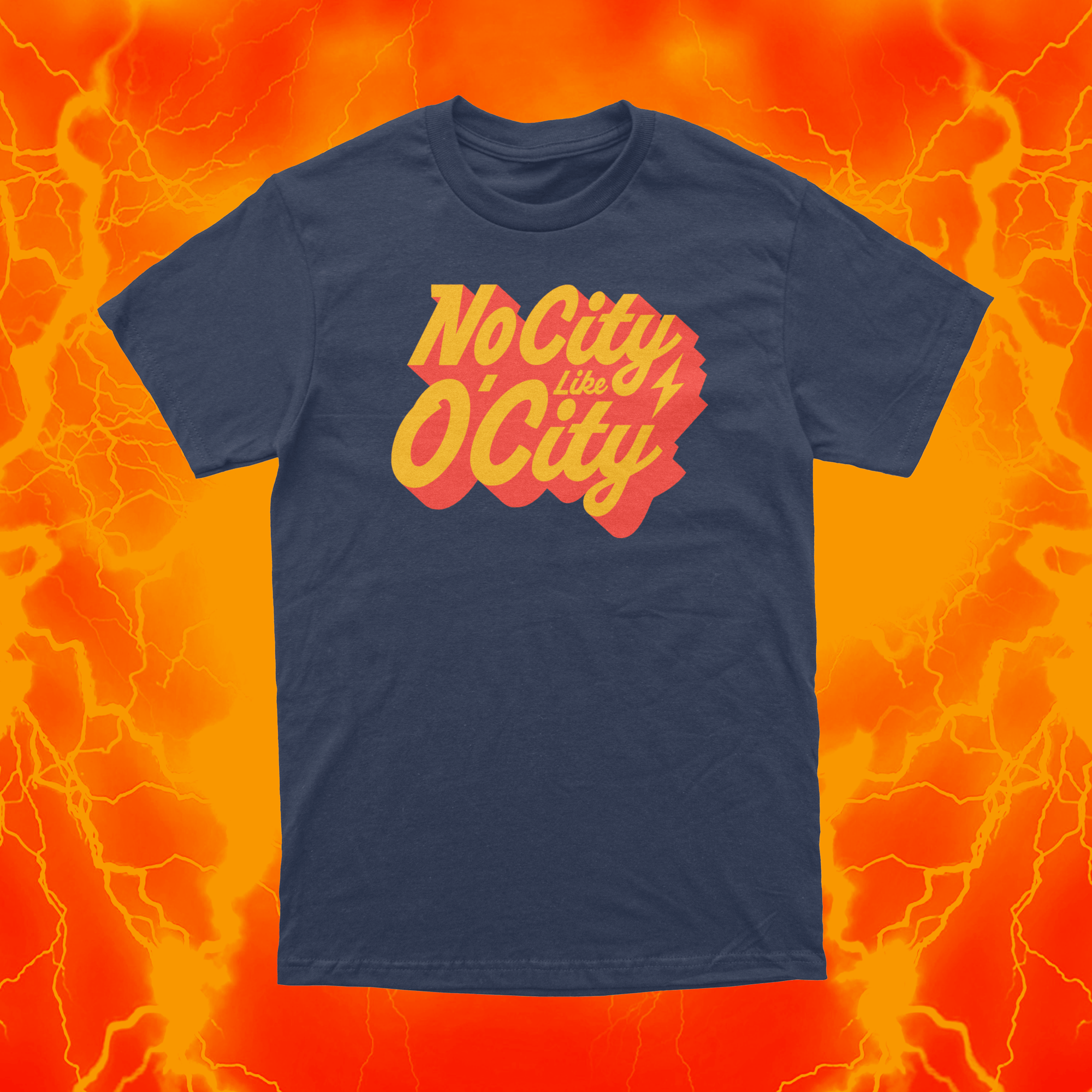 No City | Navy T Shirt | OKC Basketball