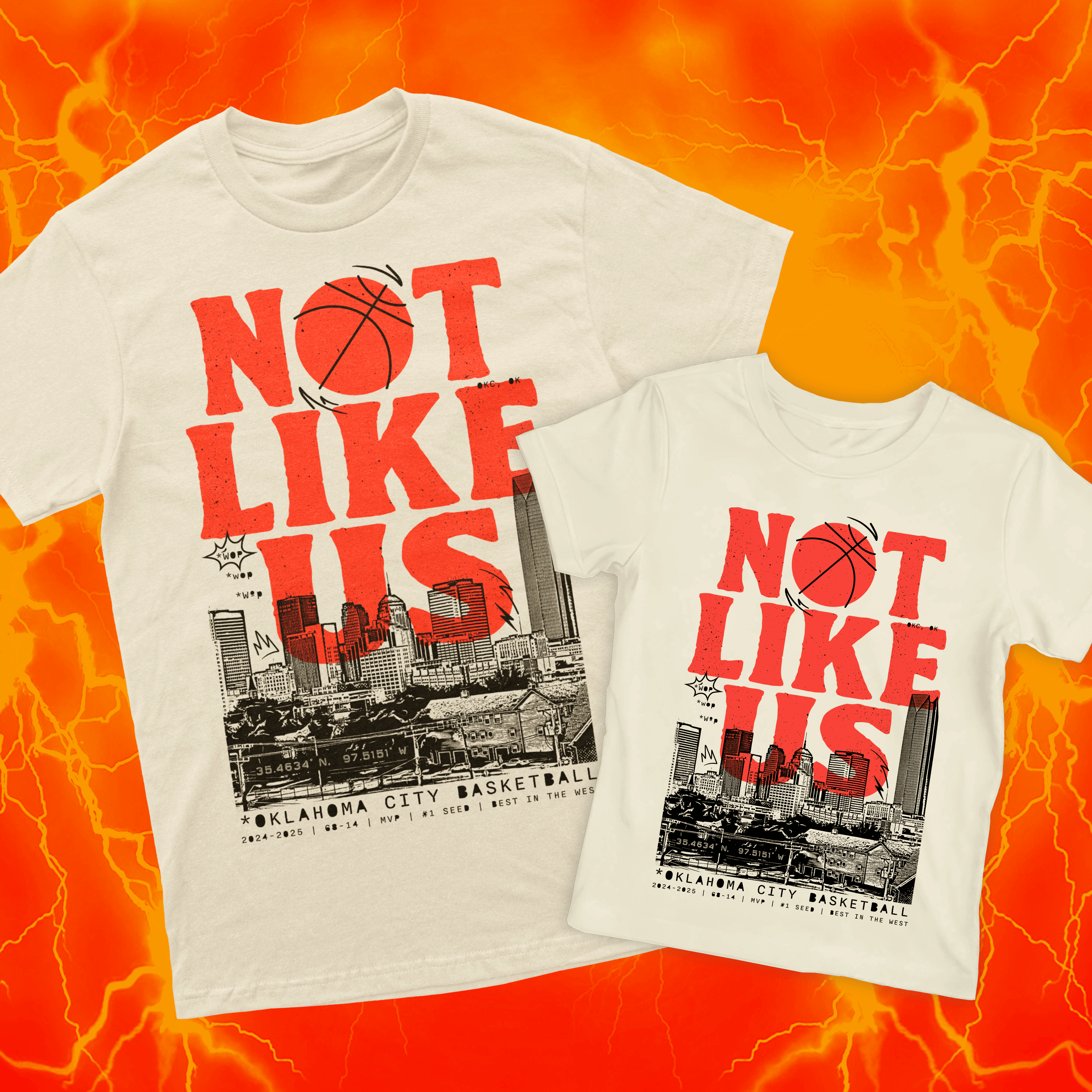 Not Like Us | Ivory T-Shirt | OKC Basketball