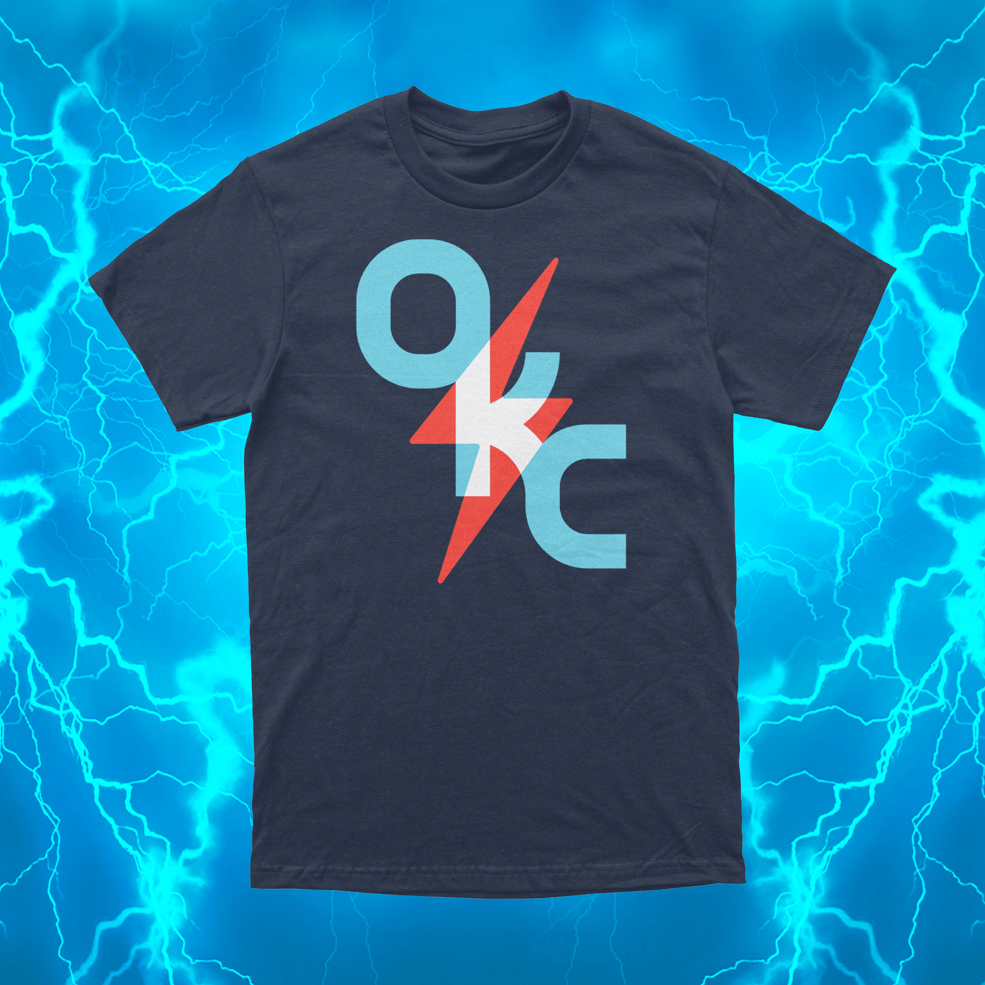 OKC Bolt City Edition | Navy T Shirt | OKC Basketball