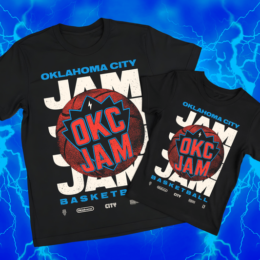 OKC JAM | Black T-Shirt | OKC Basketball