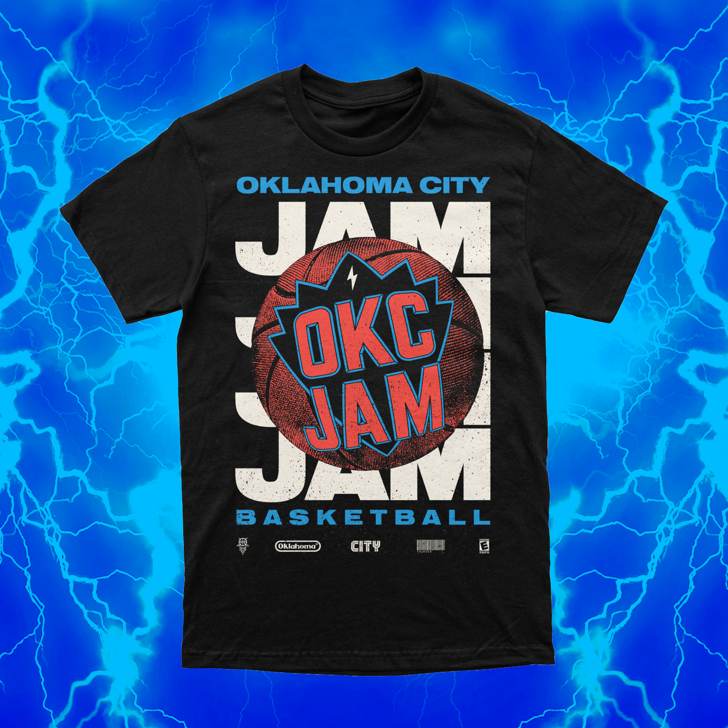 OKC JAM | Black T-Shirt | OKC Basketball