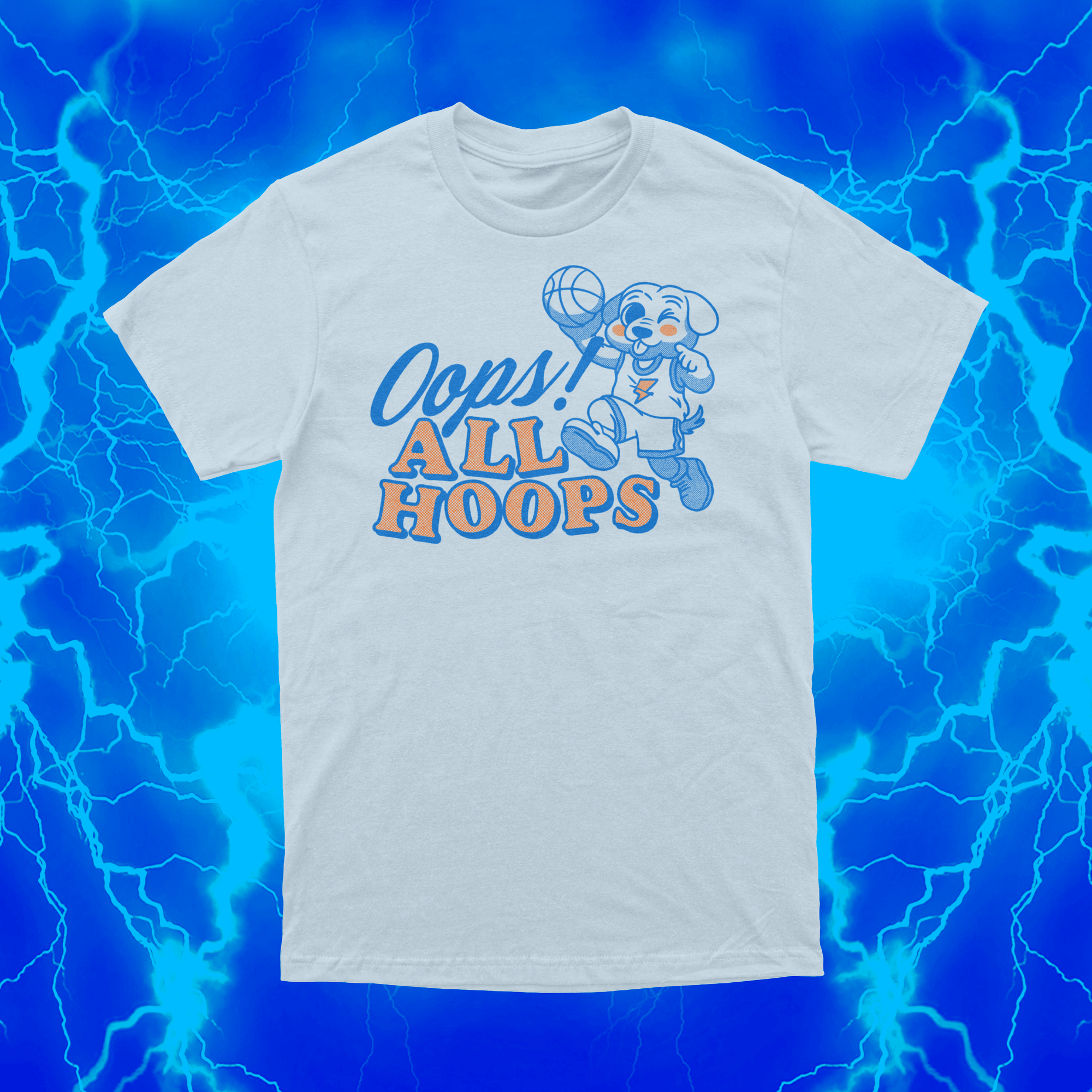 OOPS, All Hoops | Blue T Shirt | OKC Basketball
