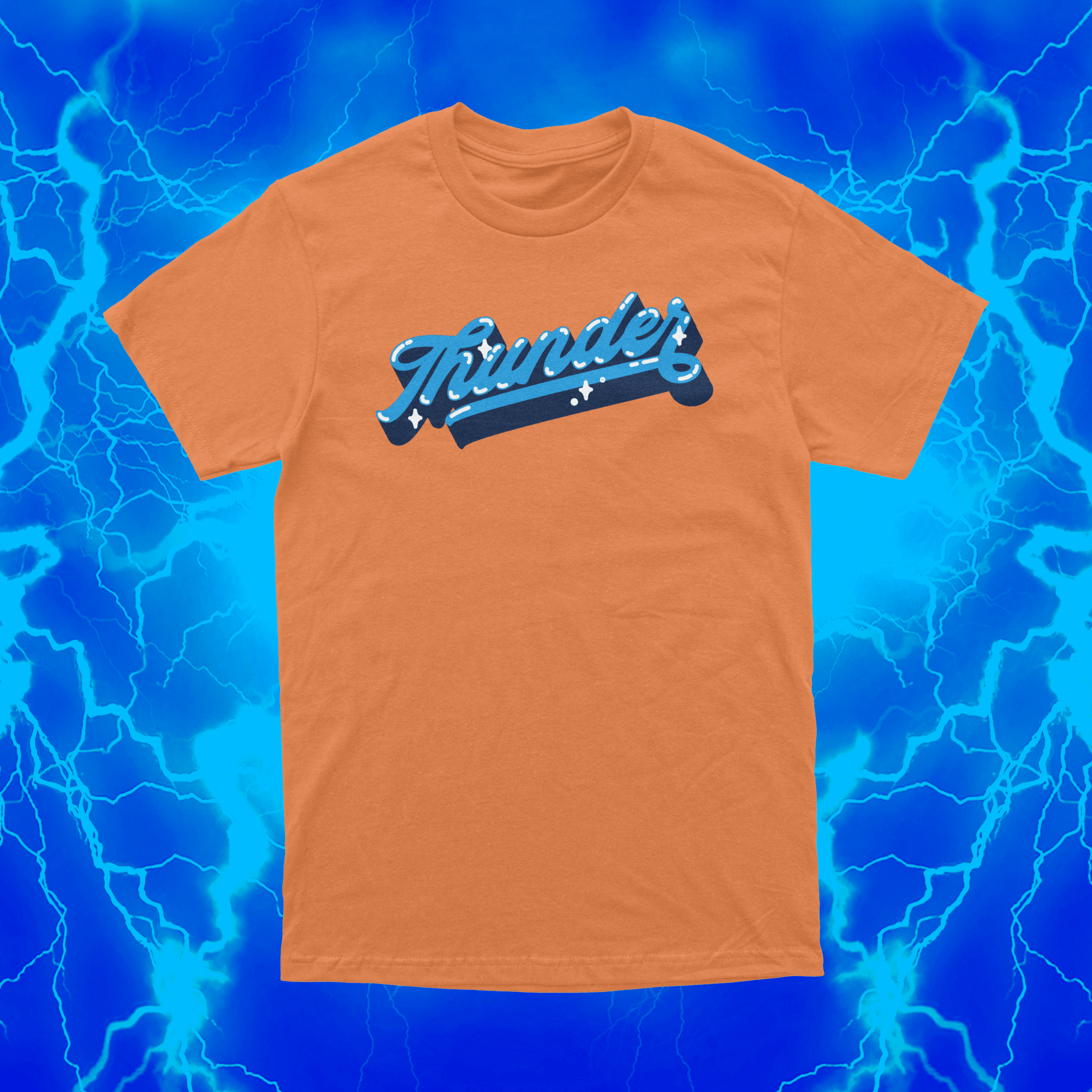 Thunder Pop | Orange T Shirt | OKC Basketball