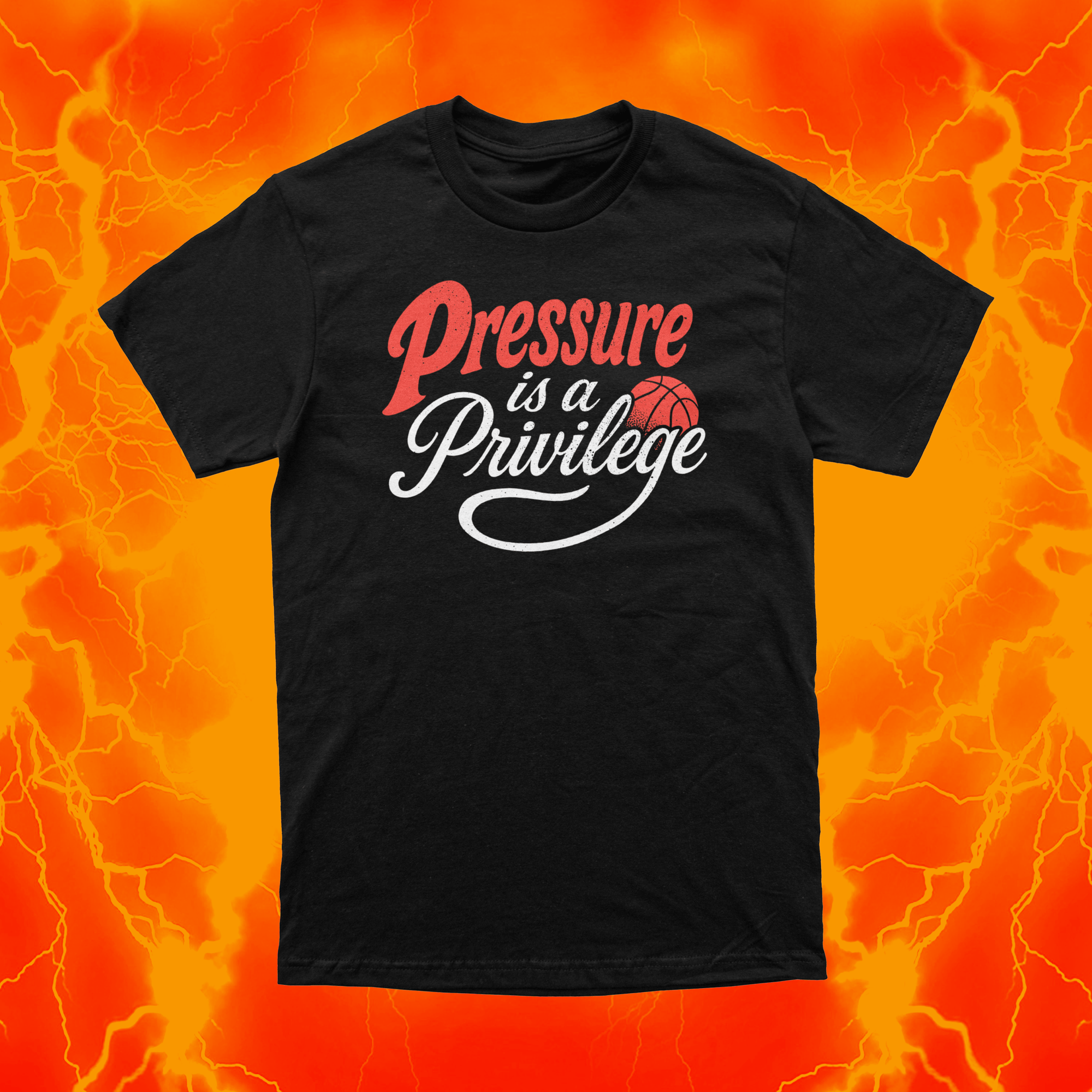 Pressure Is A Privilege | Black T-Shirt | OKC Basketball
