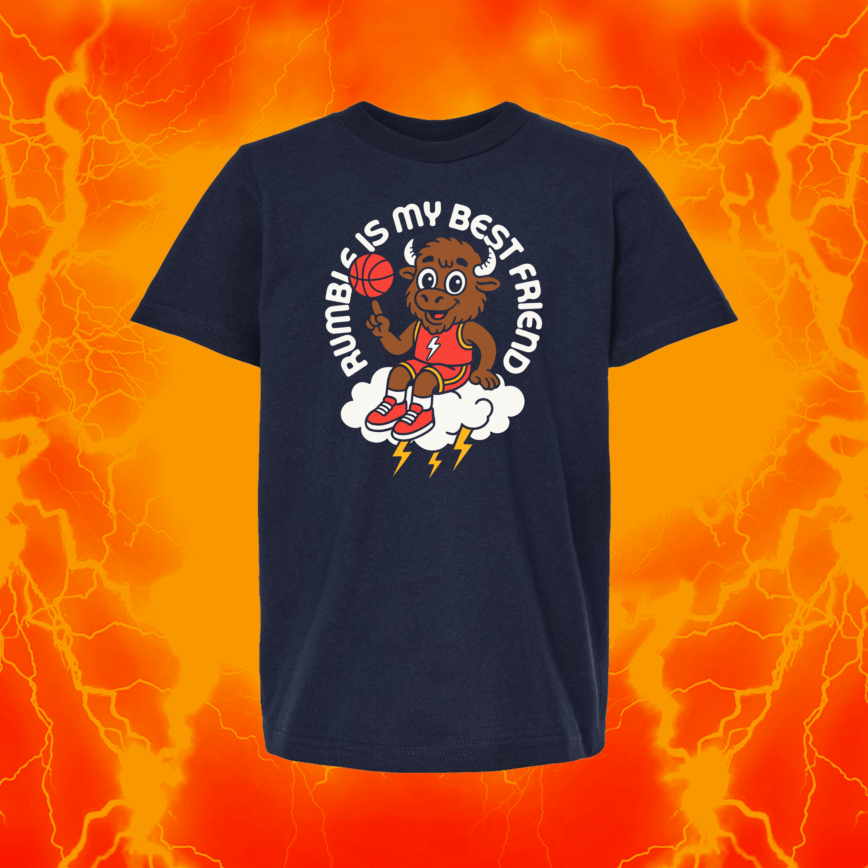 Rumble Is My Best Friend | Navy T Shirt | OKC Basketball
