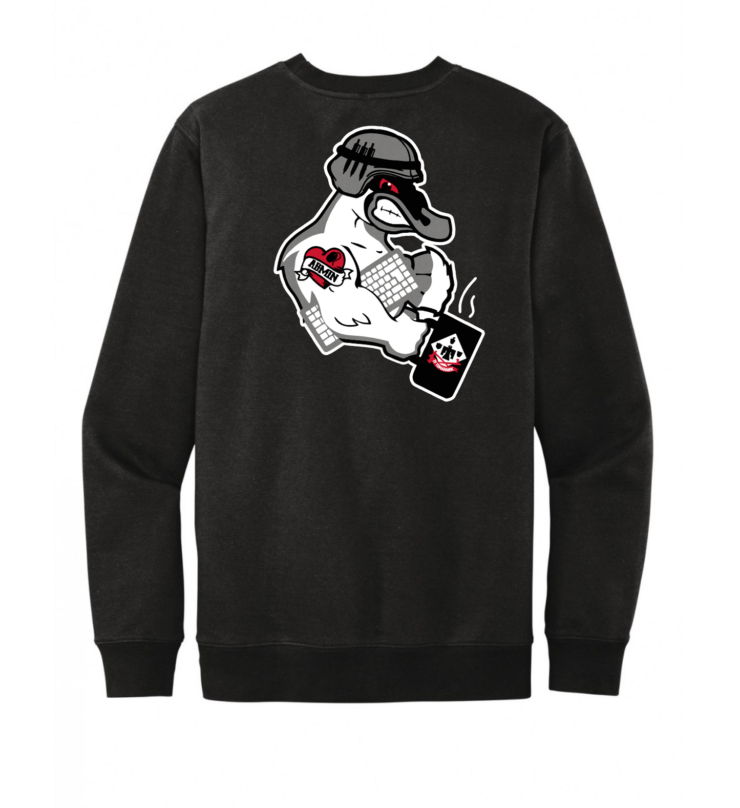 S1 Black Crewneck Sweatshirt