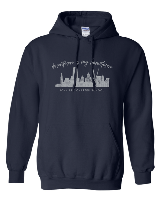 Downtown is My Hometown Hoodie | John Rex Charter School