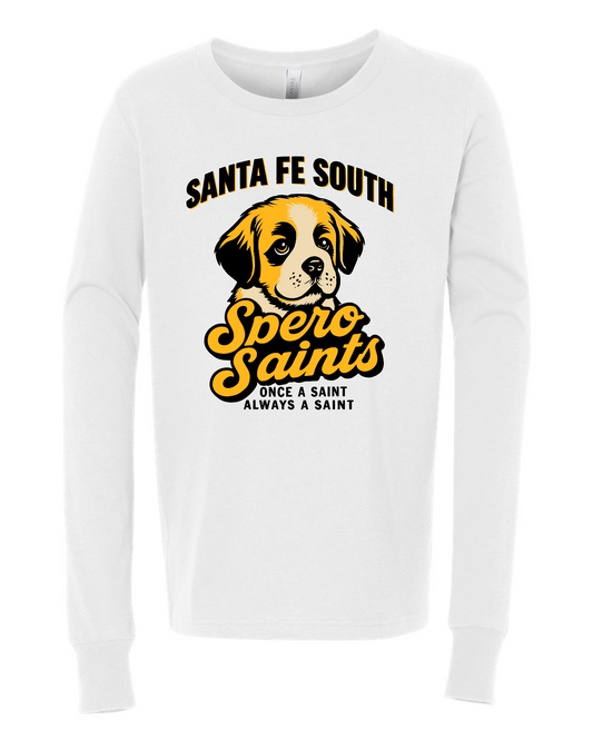 Sante Fe Spero White Long Sleeve Tee