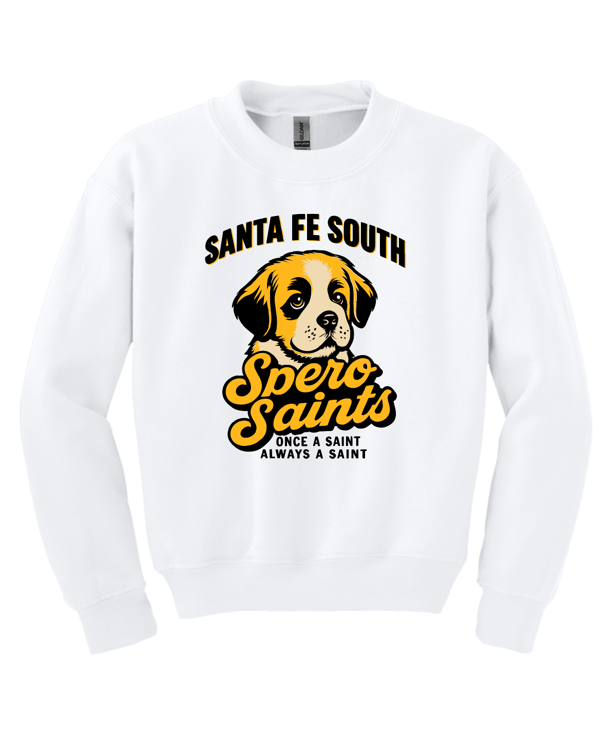 Sante Fe Spero White Crewneck Sweatshirt