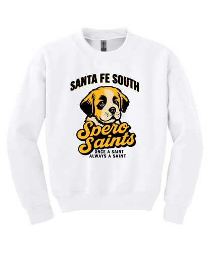 Sante Fe Spero White Crewneck Sweatshirt