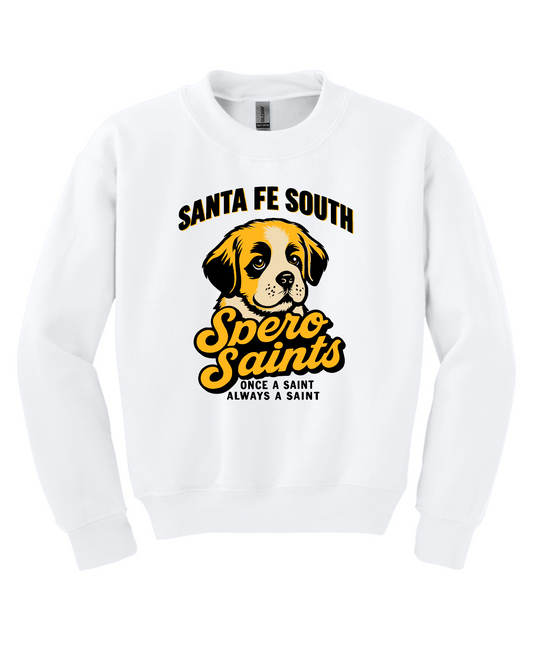 Sante Fe Spero White Crewneck Sweatshirt