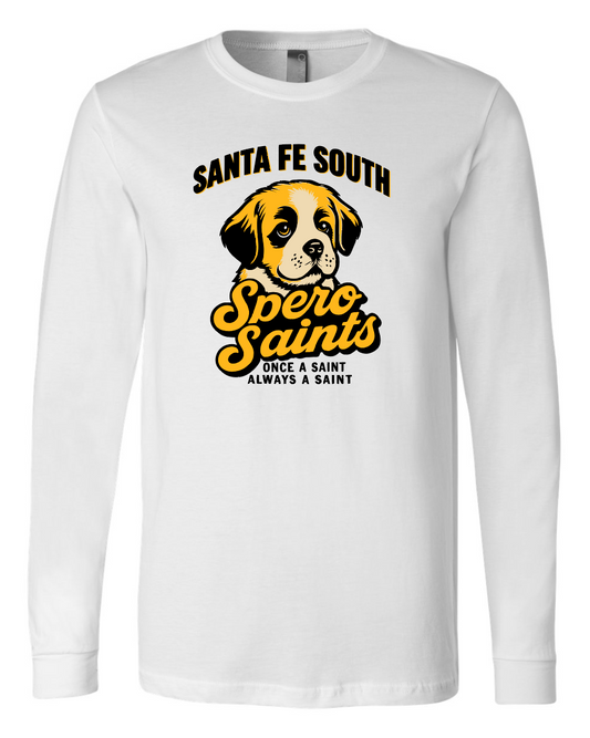 Sante Fe Spero White Long Sleeve Tee