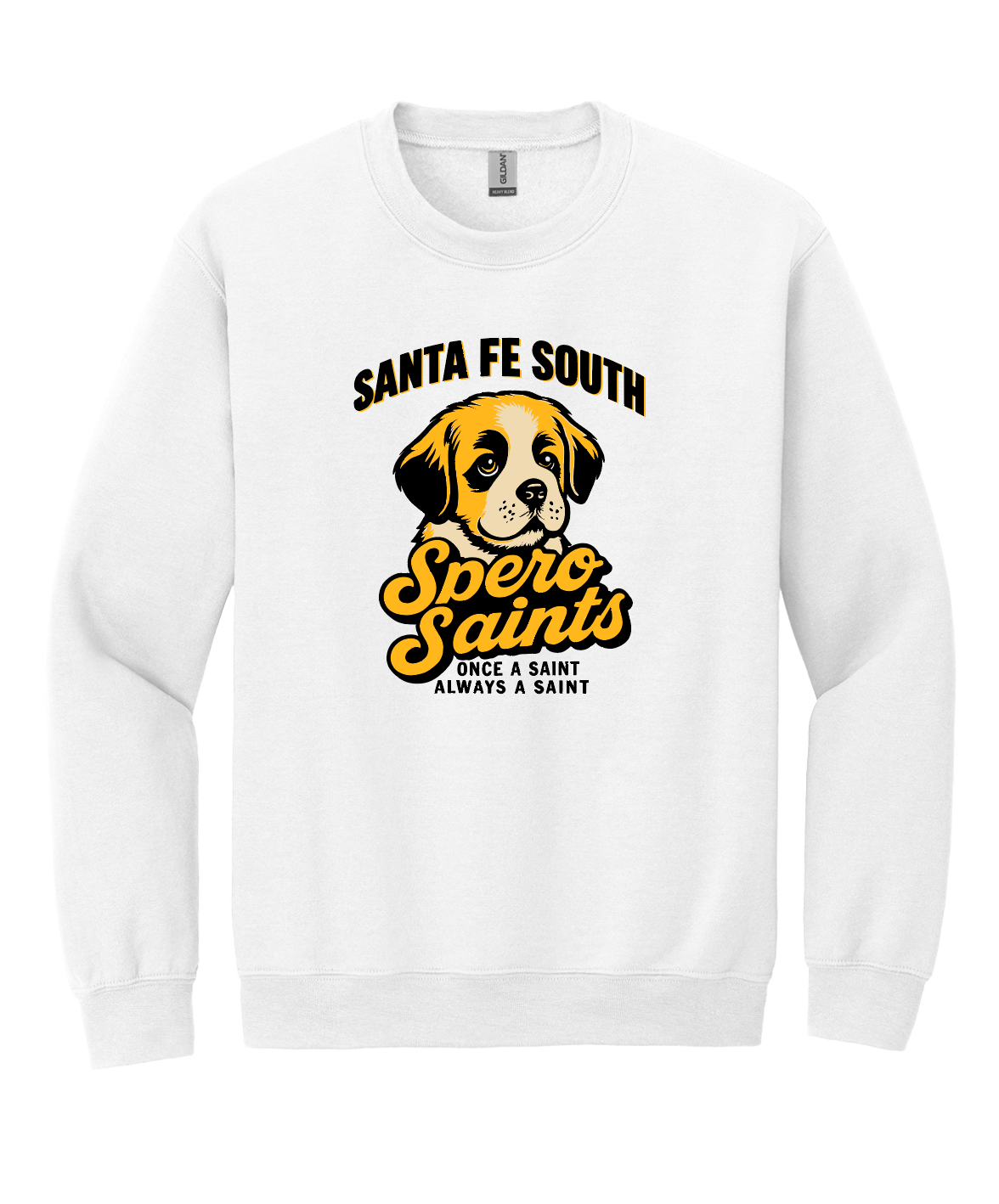 Sante Fe Spero White Crewneck Sweatshirt