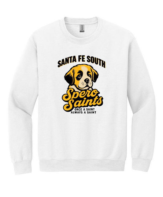Sante Fe Spero White Crewneck Sweatshirt