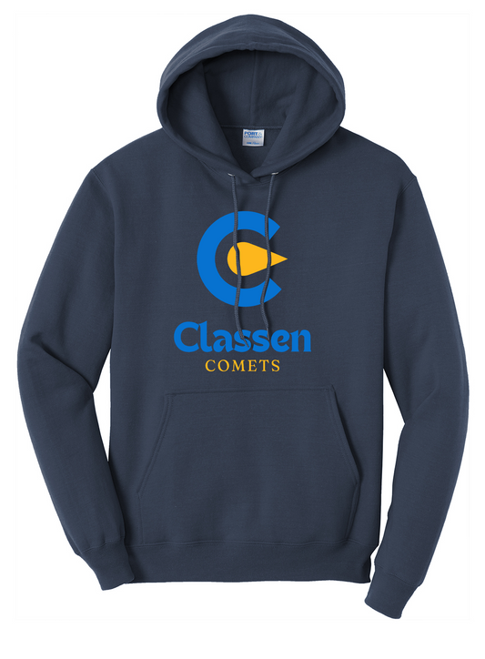 Classen Logo Hoodies - Navy