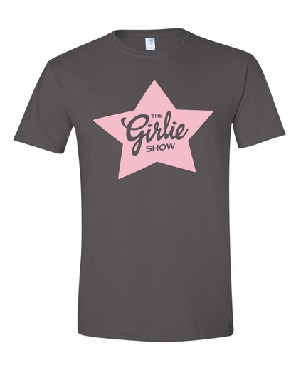 Charcoal/Light Pink Star - Girlie Show