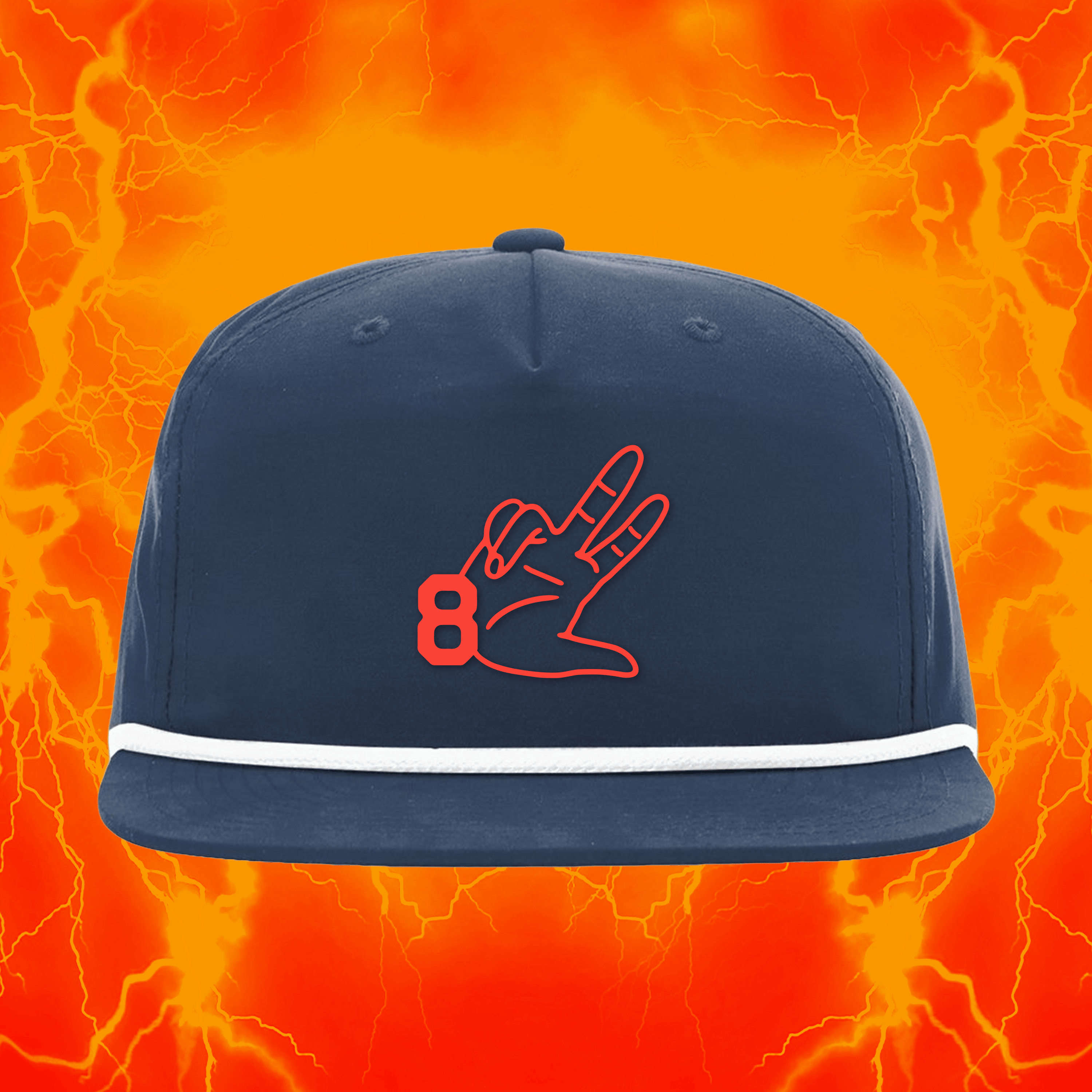 OKC Three's | Navy Rope Hat | OKC Basketball