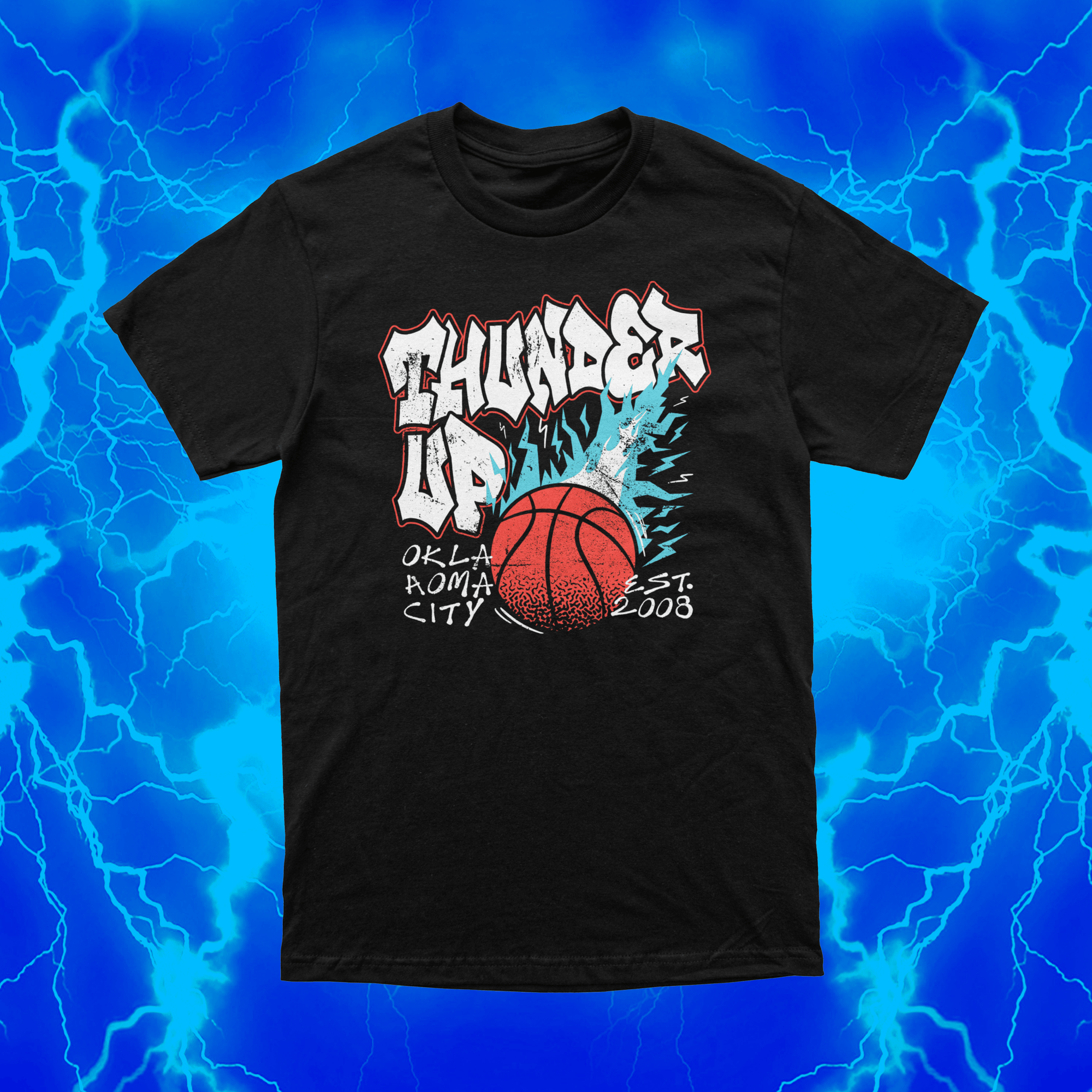 Thunder Ball Z | Black T Shirt | OKC Basketball