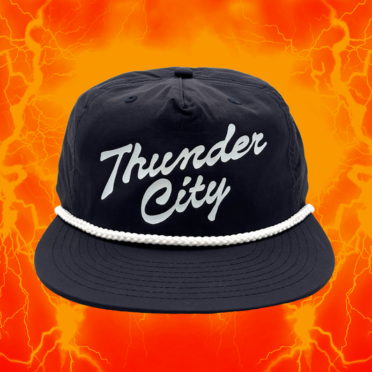 Thunder City Vinyl | Navy Rope Hat | OKC Basketball